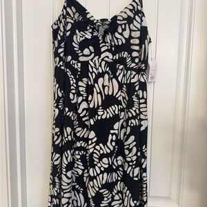 NWT Nine West Monochrome Abstract Dress